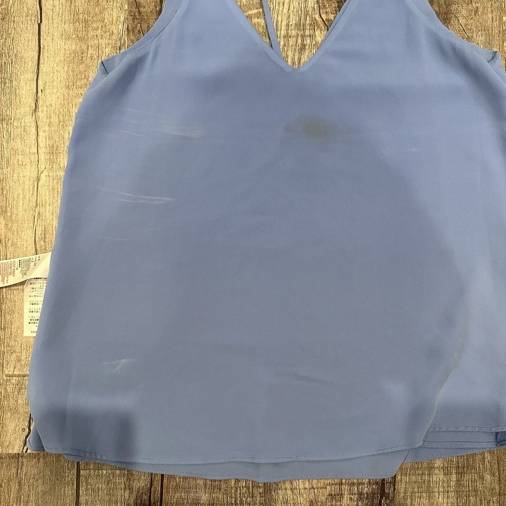 TopShop Lot of 2 Strappy Tank Top V Neck Sleeveless Blue Womens Size 2‎ US - Picture 13 of 13